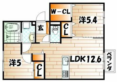 パッシオーネ【3階】の間取り