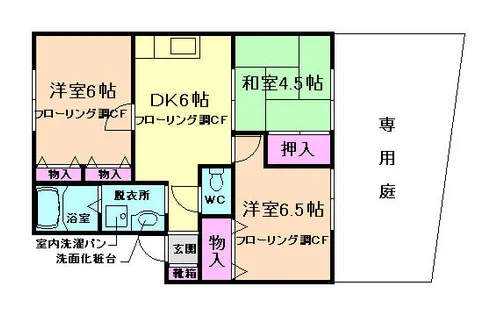 舎羅林コート【101号室】の間取り