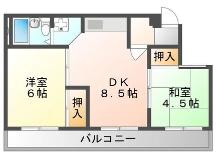 シャトー寺浦【2階】の間取り