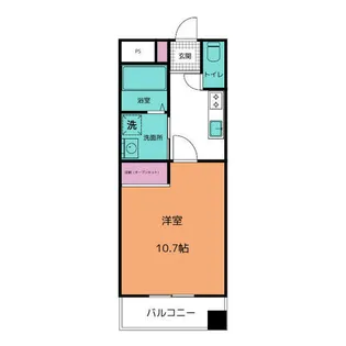 リバパレス鶴舞【4階】の間取り