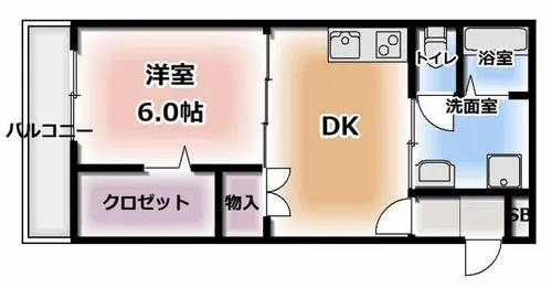 大阪府寝屋川市郡元町【アパート】の間取り