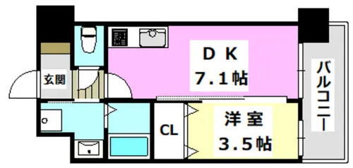 アンフィニXⅦマローネ【703号室】の間取り