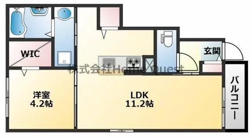 ぺスカ エル【105号室】の間取り