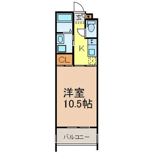 HIBINO RISE【10階】の間取り