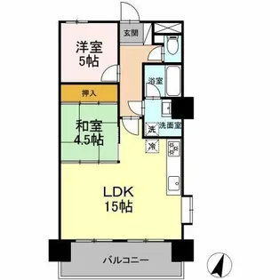 ラ・キャッスル21原Ⅱ【202号室】の間取り