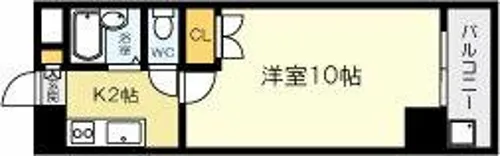 ウインズ三萩野【1205号室】の間取り