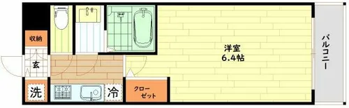 エスリードレジデンスグラン大阪福島ノース【3階】の間取り