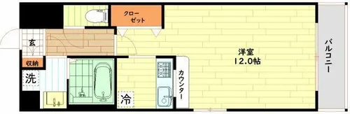 エスリード福島リバーフロント【5階】の間取り