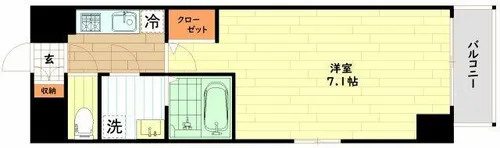 サムティ福島Rufle【9階】の間取り