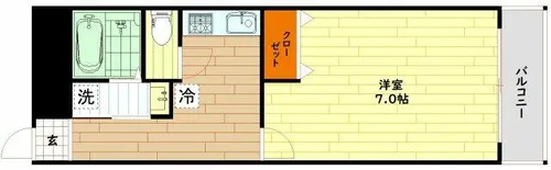 IF都島【2階】の間取り