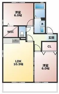 アザレア【1階】の間取り