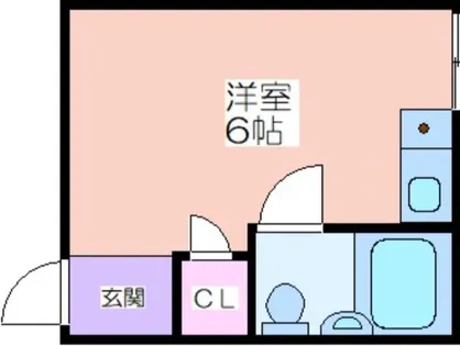 ヴィラ沢ノ町【106号室】の間取り