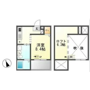 リゾレステ熱田【1階】の間取り