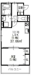 大阪府守口市大日町4丁目【アパート】の間取り