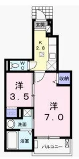 ラ・ブリーゼ【1階】の間取り