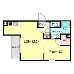 ジーメゾン金山【3階】の間取り