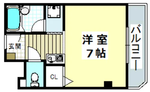 ベルリーフ西田【302号室】の間取り