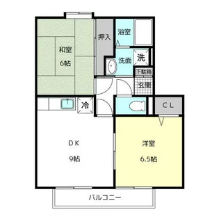 クエルカスC【1階】の間取り
