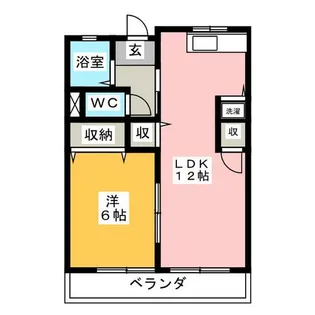 カネハイツ【2階】の間取り