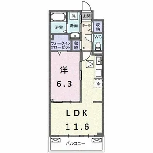 大阪府和泉市池上町1丁目【アパート】の間取り