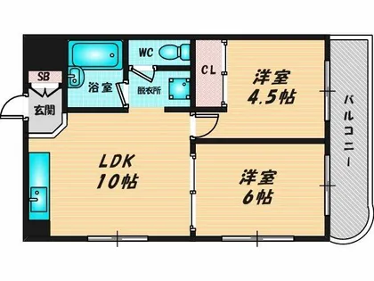 カーソル高井田【3階】の間取り