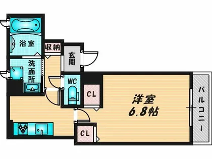 イトーピアホーム近大前【2階】の間取り