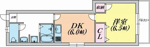 クローバーⅡ【2階】の間取り