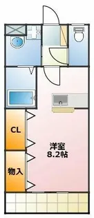 ブロードタウン神野 G【2階】の間取り