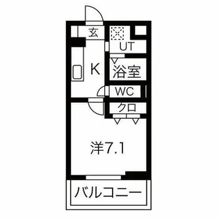 グランヒル長岡京【202号室】の間取り