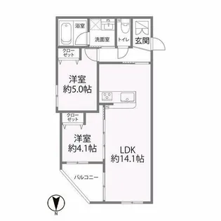グラン今里NORTH【1階】の間取り