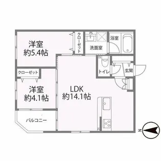 グラン今里NORTH【3階】の間取り