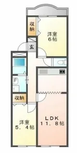 フローラ・リヴェール【105号室】の間取り