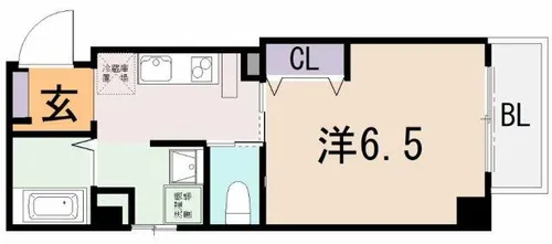みおつくし布施【8階】の間取り
