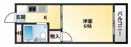 シャルマン加美東【4階】の間取り