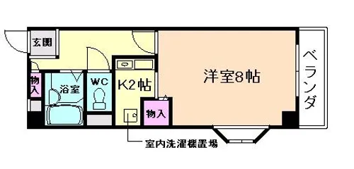 ツインオーク箕面Ⅱ【2階】の間取り