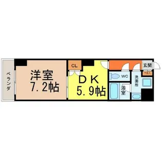 スタジオスクエア大須【8階】の間取り