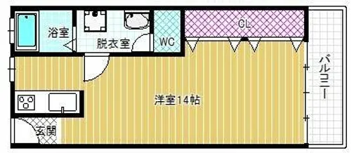 ドムール松原【3階】の間取り