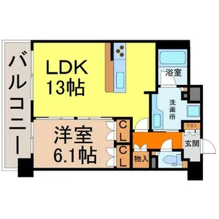 グラン・アベニュー名駅【9階】の間取り