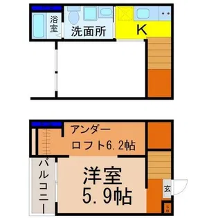 Vivienda名古屋(ビビエンダ名古屋)【2階】の間取り
