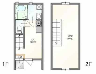 シャロムふえき B棟【1階】の間取り