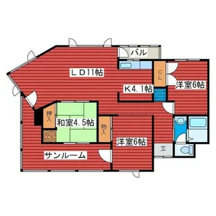 アルファ西岡ビル【2階】の間取り