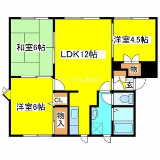 メイユール喜寿D-1【201号室】の間取り