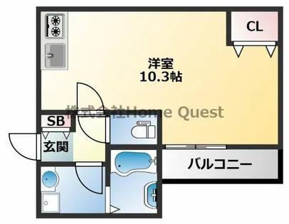 badge nagase east【1階】の間取り