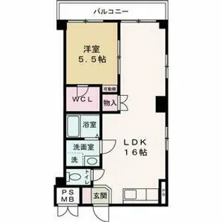 PerfectLife姫路【303号室】の間取り