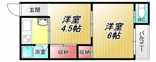 明美マンション【3階】の間取り
