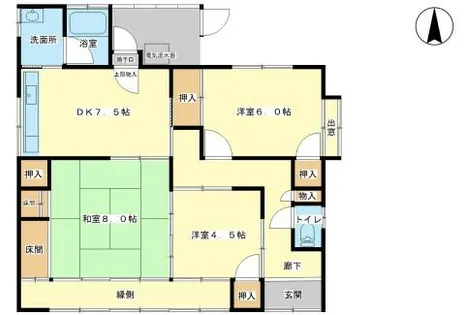 兵庫県姫路市刀出【一戸建】の間取り