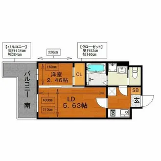 グランフォーレ箱崎ステーションプラザ【2階】の間取り