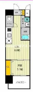 セオリー大阪ハーバーDOOR【802号室】の間取り