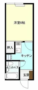 コーポ濱口【201号室】の間取り