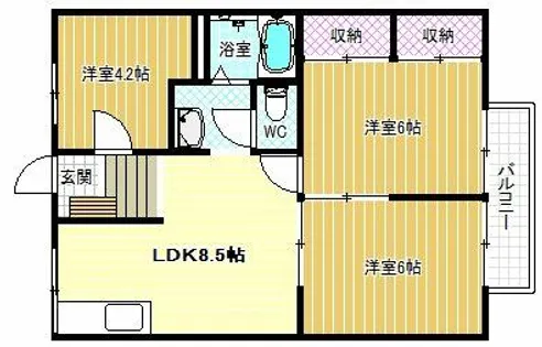 エステートピア桐【1階】の間取り